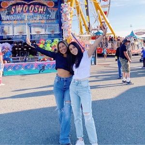 Princess polly black long sleeve crop